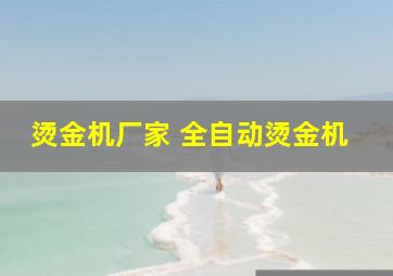 烫金机厂家 全自动烫金机